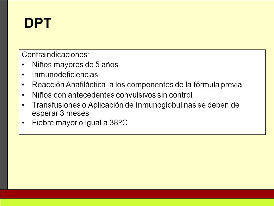 componentes de la vacuna dpt